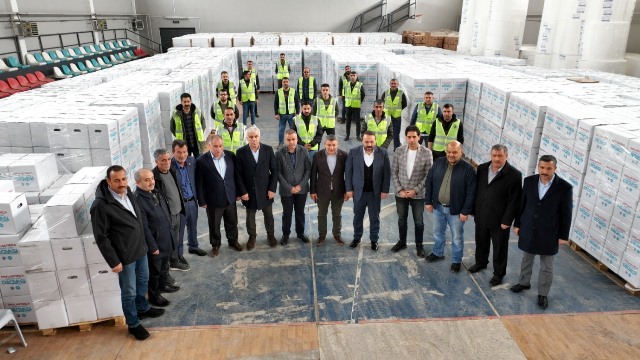 Belediye Bakanmz Hamza ayirden Tm Hanelere Gda Kumanyas
