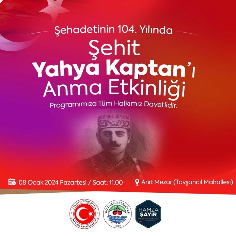 Yahya Kaptan, 104nc ylnda Dilovasnda Anlacak